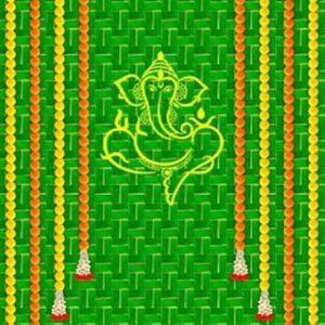 Exquisite Traditional Pooja Backdrop Cloth for Religious